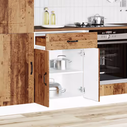 vidaXL Kitchen Base Cabinet Kalmar Old Wood Engineered Wood sink base cabinet