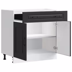 vidaXL Kitchen Base Cabinet Kalmar Black Engineered Wood sink base cabinet - Additional view 4