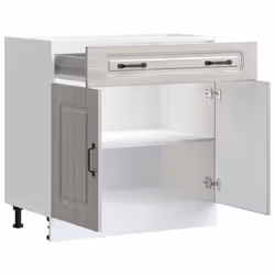 vidaXL Kitchen Base Cabinet Kalmar Grey Sonoma Engineered Wood - Additional view 4