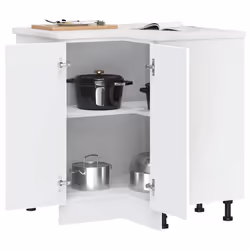 vidaXL Oven CabinetsÂ Kitchen Cabinet Oven Unit 2 pcs Lucca Engineered Wood - corner cabinet 75.5 cm - Additional view 4