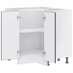 vidaXL Kitchen Corner Base Cabinet Kalmar Black Engineered Wood - Additional view 4