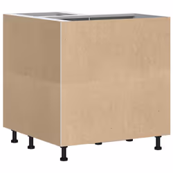 vidaXL Kitchen Corner Base Cabinet Kalmar Black Engineered Wood - Additional view 6