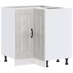 vidaXL Kitchen Corner Base Cabinet Kalmar Concrete Grey Engineered Wood