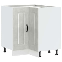 vidaXL Kitchen Corner Base Cabinet Kalmar Concrete Grey Engineered Wood