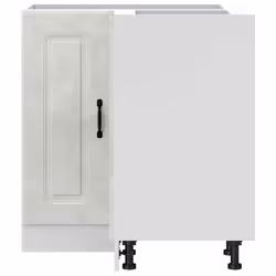 vidaXL Kitchen Corner Base Cabinet Kalmar Concrete Grey Engineered Wood - Additional view 4