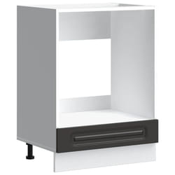 vidaXL Oven Cabinet Kalmar Black Engineered Wood oven unit