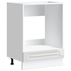 vidaXL Oven Cabinet Kalmar High Gloss White Engineered Wood oven unit