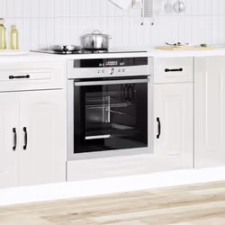 vidaXL Oven Cabinet Kalmar High Gloss White Engineered Wood oven unit