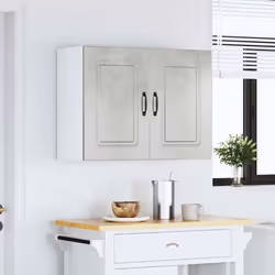 vidaXL Kitchen Wall Cabinet Kalmar Concrete Grey Engineered Wood - Additional view 2