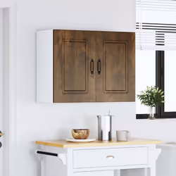 vidaXL Kitchen Wall Cabinet Kalmar Smoked Oak Engineered Wood - Additional view 2