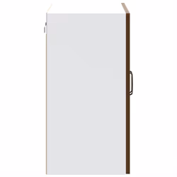 vidaXL Kitchen Wall Cabinet with Glass Door Kalmar Brown Oak Engineered Wood - Additional view 7