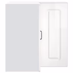 vidaXL Kitchen Wall Corner Cabinet Kalmar High Gloss White Engineered Wood - Additional view 5