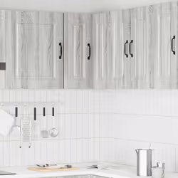 vidaXL Kitchen Wall Corner Cabinet Kalmar Grey Sonoma Engineered Wood - Additional view 2