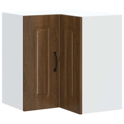 vidaXL Kitchen Wall Corner Cabinet Kalmar Brown Oak Engineered Wood