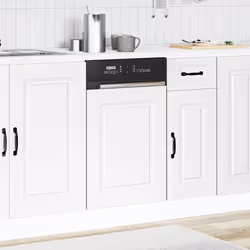 vidaXL Oven CabinetsÂ Kitchen Cabinet Oven Unit 2 pcs Lucca Engineered Wood - dishwasher panel 45 cm
