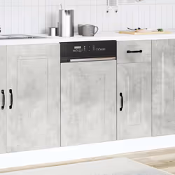 vidaXL Dishwasher PanelÂ KalmarÂ Concrete GreyÂ 45x1.5x67 cm Engineered Wood