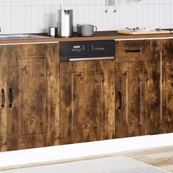 vidaXL Dishwasher PanelÂ KalmarÂ Smoked Oak 45x1.5x67 cm Engineered Wood