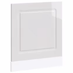 vidaXL Dishwasher Panel Kalmar High Gloss White 60x1.5x67 cm Engineered Wood
