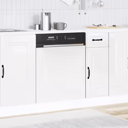 vidaXL Dishwasher PanelÂ KalmarÂ High Gloss WhiteÂ 60x1.5x67 cm Engineered Wood