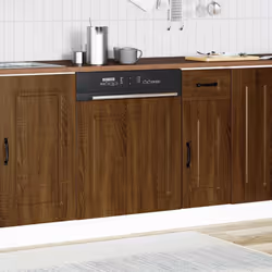 vidaXL Dishwasher PanelÂ KalmarÂ Brown Oak 60x1.5x67 cm Engineered Wood