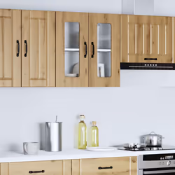 vidaXL Oven CabinetsÂ Kitchen Cabinet Oven Unit 2 pcs Lucca Engineered Wood - artisan oak, 1 pcs - Additional view 2