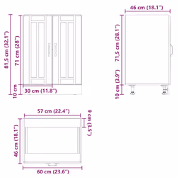 VidaXL 853680 kitchen/dining storage cabinet - Additional view 10