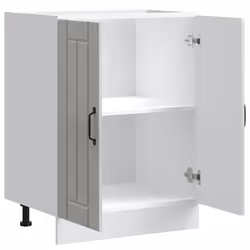 vidaXL Sink Base Cabinet Lucca Concrete Grey Engineered Wood - Additional view 4