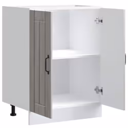 vidaXL Sink Base Cabinet Lucca Grey Sonoma Engineered Wood - Additional view 4