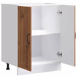 vidaXL Sink Base Cabinet Lucca Old Wood Engineered Wood kitchen base cabinet - Additional view 4