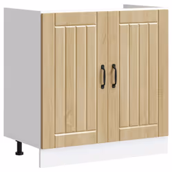 vidaXL Sink Base Cabinet Lucca Sonoma Oak Engineered Wood kitchen base cabinet