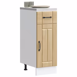 vidaXL Oven Cabinets Kitchen Cabinet Oven Unit 2 pcs Kalmar Engineered Wood - sonoma oak, 30 x 46 x 81.5 cm - Additional view 2