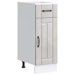 vidaXL Oven Cabinets Kitchen Cabinet Oven Unit 2 pcs Kalmar Engineered Wood - concrete grey, 30 x 46 x 81.5 cm