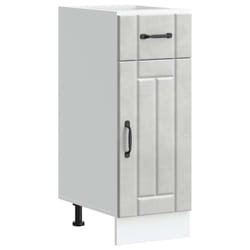 vidaXL Oven Cabinets Kitchen Cabinet Oven Unit 2 pcs Kalmar Engineered Wood - concrete grey, 30 x 46 x 81.5 cm