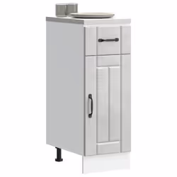 vidaXL Oven Cabinets Kitchen Cabinet Oven Unit 2 pcs Kalmar Engineered Wood - concrete grey, 30 x 46 x 81.5 cm