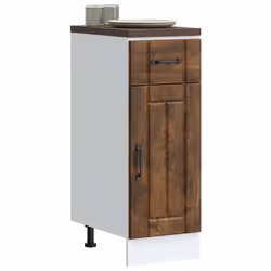 vidaXL Oven Cabinets Kitchen Cabinet Oven Unit 2 pcs Kalmar Engineered Wood - smoked oak, 30 x 46 x 81.5 cm
