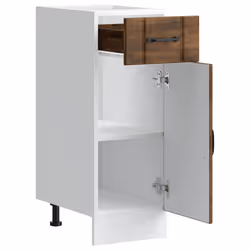 vidaXL Oven Cabinets Kitchen Cabinet Oven Unit 2 pcs Kalmar Engineered Wood - smoked oak, 30 x 46 x 81.5 cm - Additional view 4