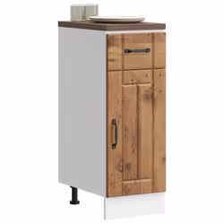 vidaXL Oven Cabinets Kitchen Cabinet Oven Unit 2 pcs Kalmar Engineered Wood - old wood, 30 x 46 x 81.5 cm