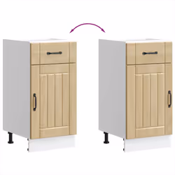 vidaXL Oven Cabinets Kitchen Cabinet Oven Unit 2 pcs Kalmar Engineered Wood - sonoma oak, 40 x 46 x 81.5 cm - Additional view 7