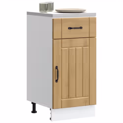 vidaXL Oven Cabinets Kitchen Cabinet Oven Unit 2 pcs Kalmar Engineered Wood - artisan oak, 40 x 46 x 81.5 cm