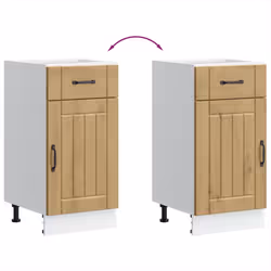 vidaXL Oven Cabinets Kitchen Cabinet Oven Unit 2 pcs Kalmar Engineered Wood - artisan oak, 40 x 46 x 81.5 cm - Additional view 7