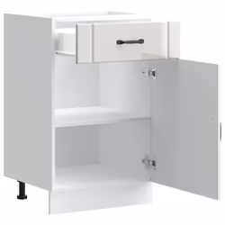 vidaXL Oven Cabinets Kitchen Cabinet Oven Unit 2 pcs Kalmar Engineered Wood - high gloss white, 1 pcs - Additional view 4