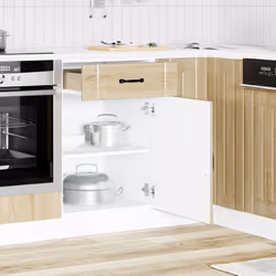 vidaXL Oven Cabinets Kitchen Cabinet Oven Unit 2 pcs Kalmar Engineered Wood - sonoma oak, 50 x 46 x 81.5 cm