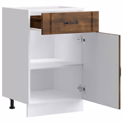 vidaXL Oven Cabinets Kitchen Cabinet Oven Unit 2 pcs Kalmar Engineered Wood - brown oak, 50 x 46 x 81.5 cm - Additional view 4