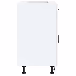 vidaXL Kitchen Base Cabinet Lucca High Gloss White Engineered Wood - Additional view 4