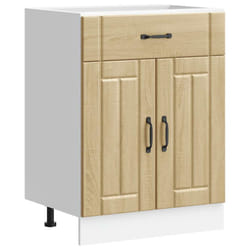 vidaXL Kitchen Base Cabinet Lucca Sonoma Oak Engineered Wood sink base cabinet