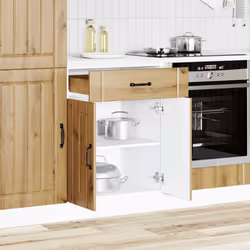 vidaXL Kitchen Base Cabinet Lucca Artisan Oak Engineered Wood - Additional view 2
