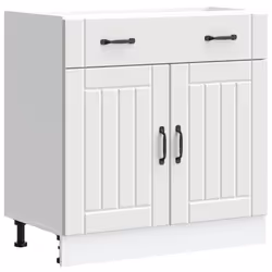 vidaXL Oven Cabinets Kitchen Cabinet Oven Unit 2 pcs Kalmar Engineered Wood - kitchen base cabinet 80 cm