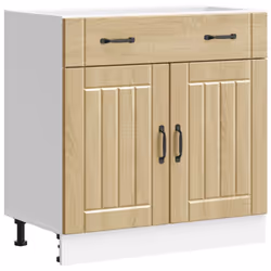 vidaXL Kitchen Base Cabinet Lucca Sonoma Oak Engineered Wood sink base cabinet