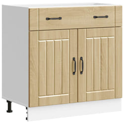 vidaXL Kitchen Base Cabinet Lucca Sonoma Oak Engineered Wood sink base cabinet