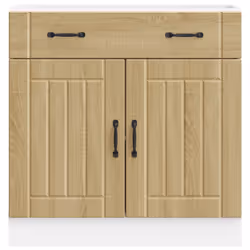 vidaXL Kitchen Base Cabinet Lucca Sonoma Oak Engineered Wood sink base cabinet